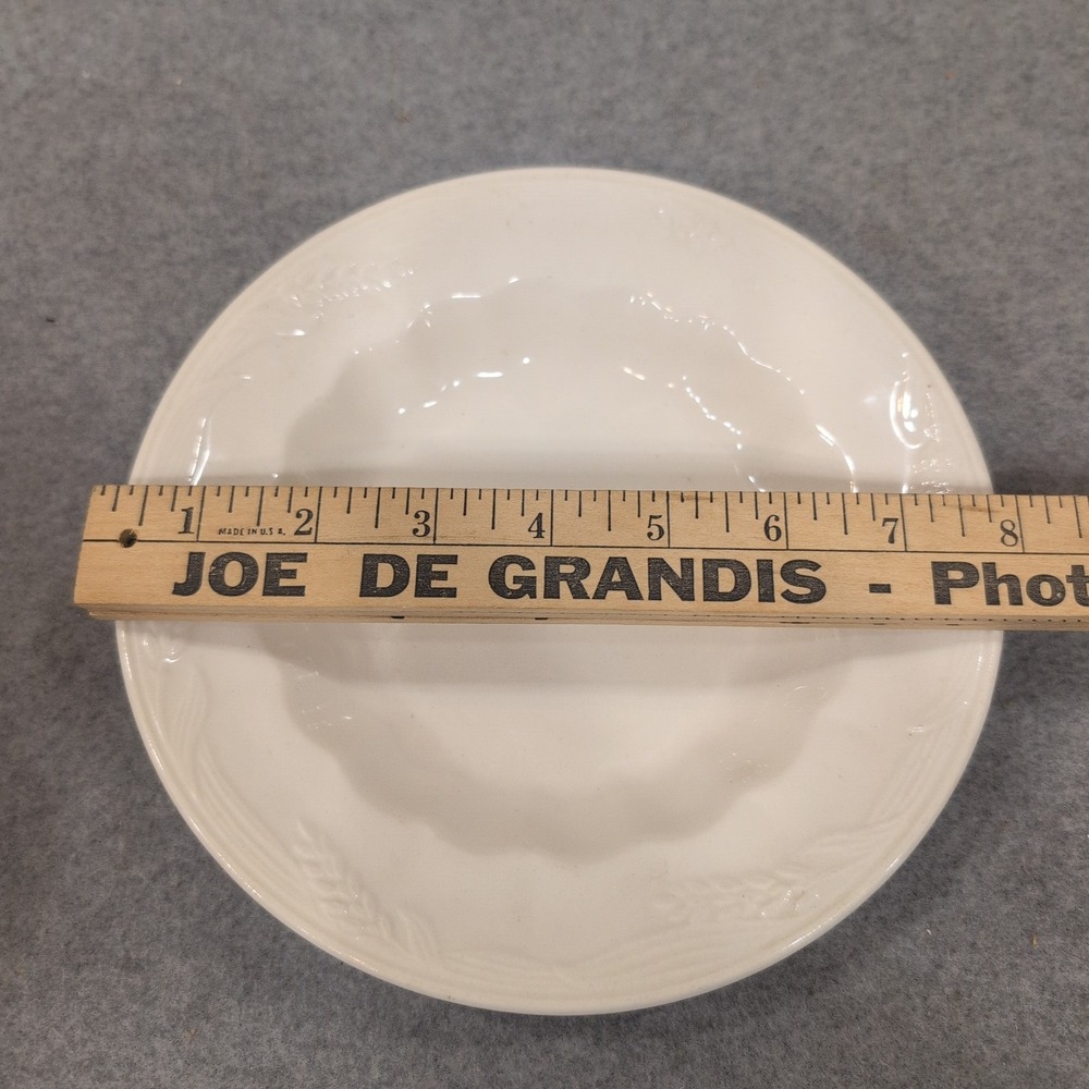 Royal Staffordshire Ironstone Wilkinson Ltd England Wheat Embossed Soup Bowl - Picture 4 of 6
